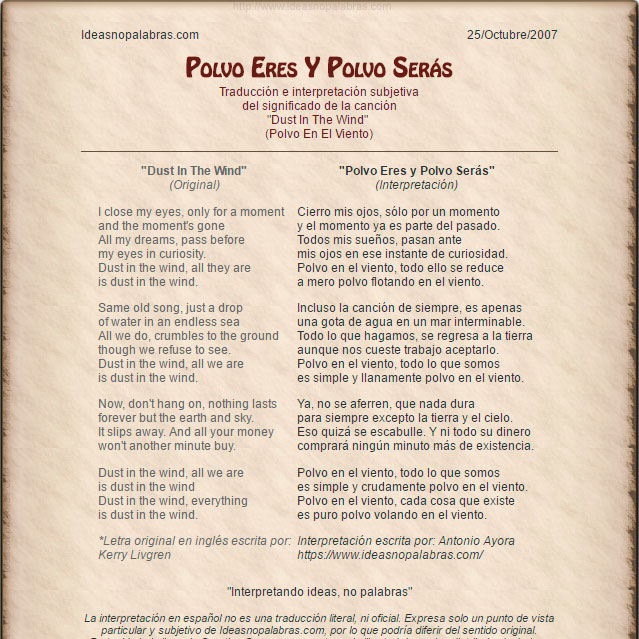 traducir canción