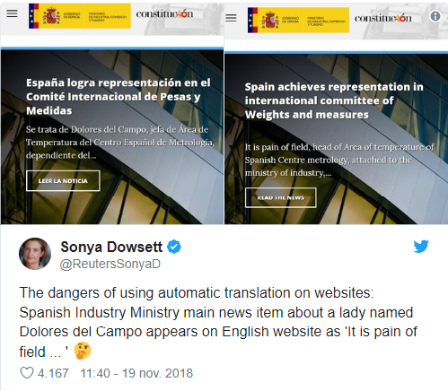 traducción automatica tweet